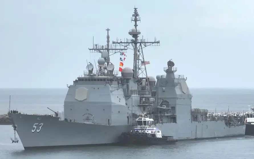 【美国海军】提康德罗加级巡洋舰“莫比尔湾”号（cg-53）停靠加州海军武器站（塞尔镇）（2023/4/25）