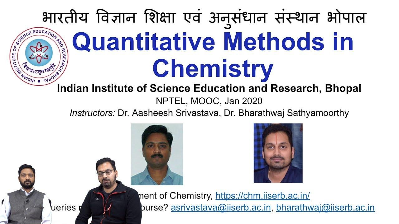 Quantitative Methods in Chemistry