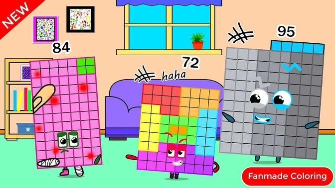 NB 72 & 95 Are Deplorable | Numberblocks Fanmade Coloring Story