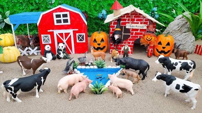 DIY how to make mini Halloween Cattle Farm - Cows, Horse Farm - House of Animals DIY how to make mini Halloween Cattle Farm - Cows, Horse Farm - House of Animals
