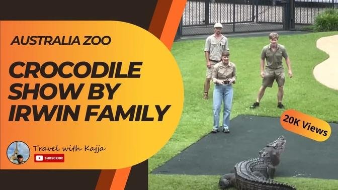 Crocodile Show by Irwin Family at Australia Zoo, Beerwah, Queensland 🇦