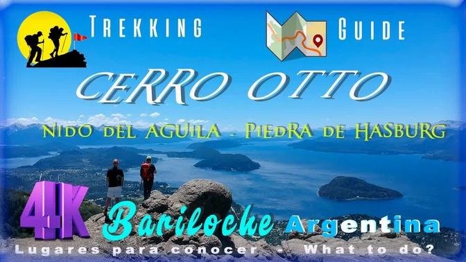 Trekking to Cerro Otto ⛰️? Trails to Nido del Aguila & Piedra de Hasburg,  Bariloche - Argentina【4K】
