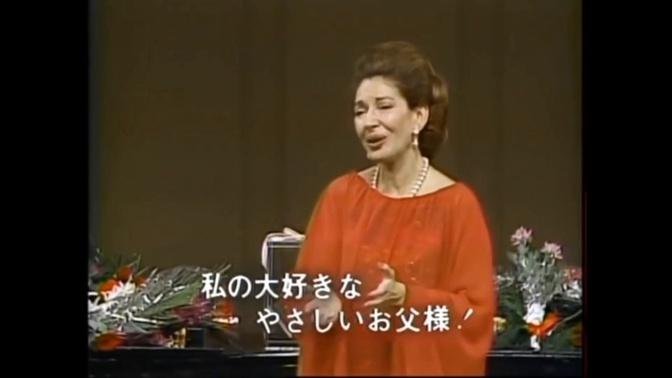 O mio babbino caro - Maria Callas. (Tokyo, 1974)