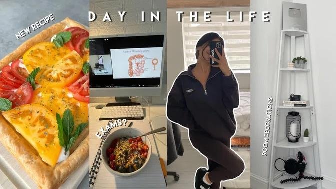 Lazy Day in My Life Living Alone ✨ | fracture update, failing exams? tart recipe, DIY + chit chat!