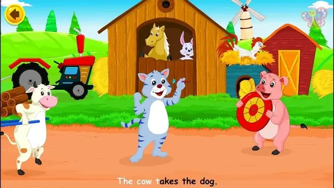 The Farmer in the Dell _ Nursery Rhymes with Lyrics _ Kids Songs and Baby  Rhymes
