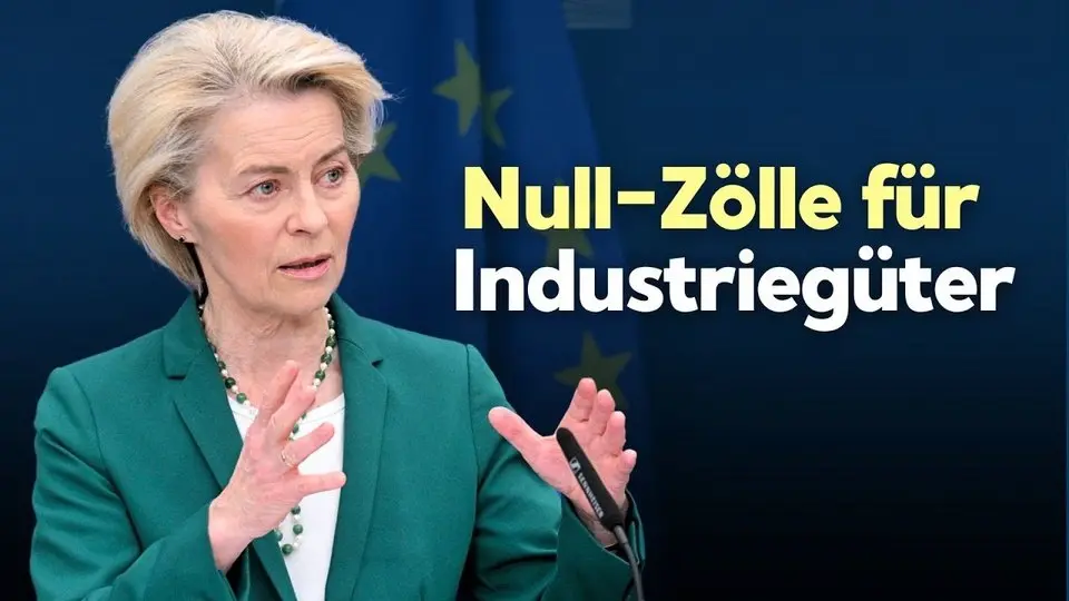 Von der Leyen bietet USA Deal an: „Zölle für Industriegüter auf Null senken“