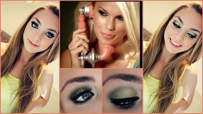 Taylor Swift Our Song Makeup Tutorial  Green Smokey Eyes