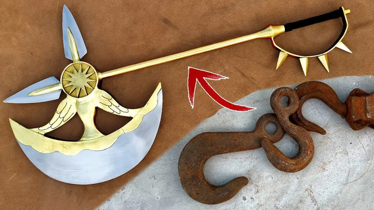 Rusted Hook Forged into DIVINE AXE of Rhitta - Complete Process