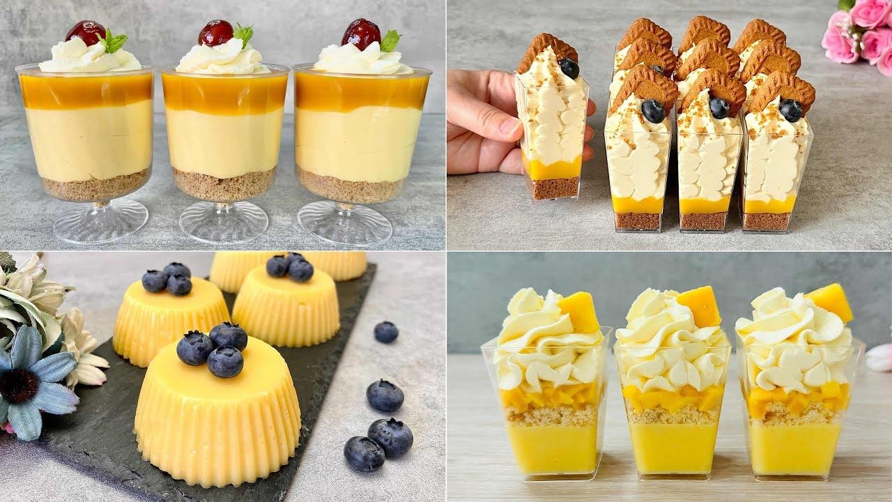 4 Easy and Quick No Bake Mango Desserts Recipes. Easy and Yummy!
