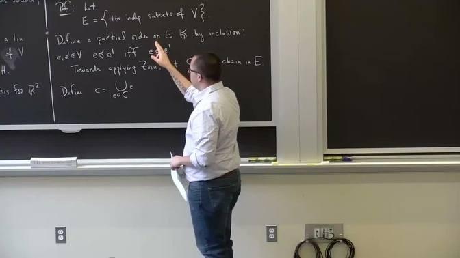 Lecture 5: Zorn’s Lemma and the Hahn-Banach Theorem