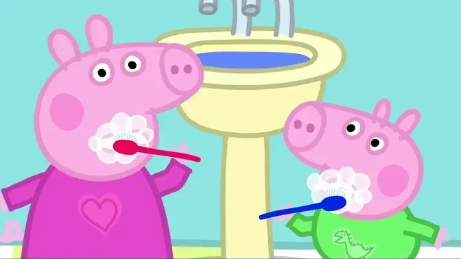 Peppa Pig Brushes Her Teeth 🐷🪥 Peppa Pig Official Channel Family Kids Cartoons