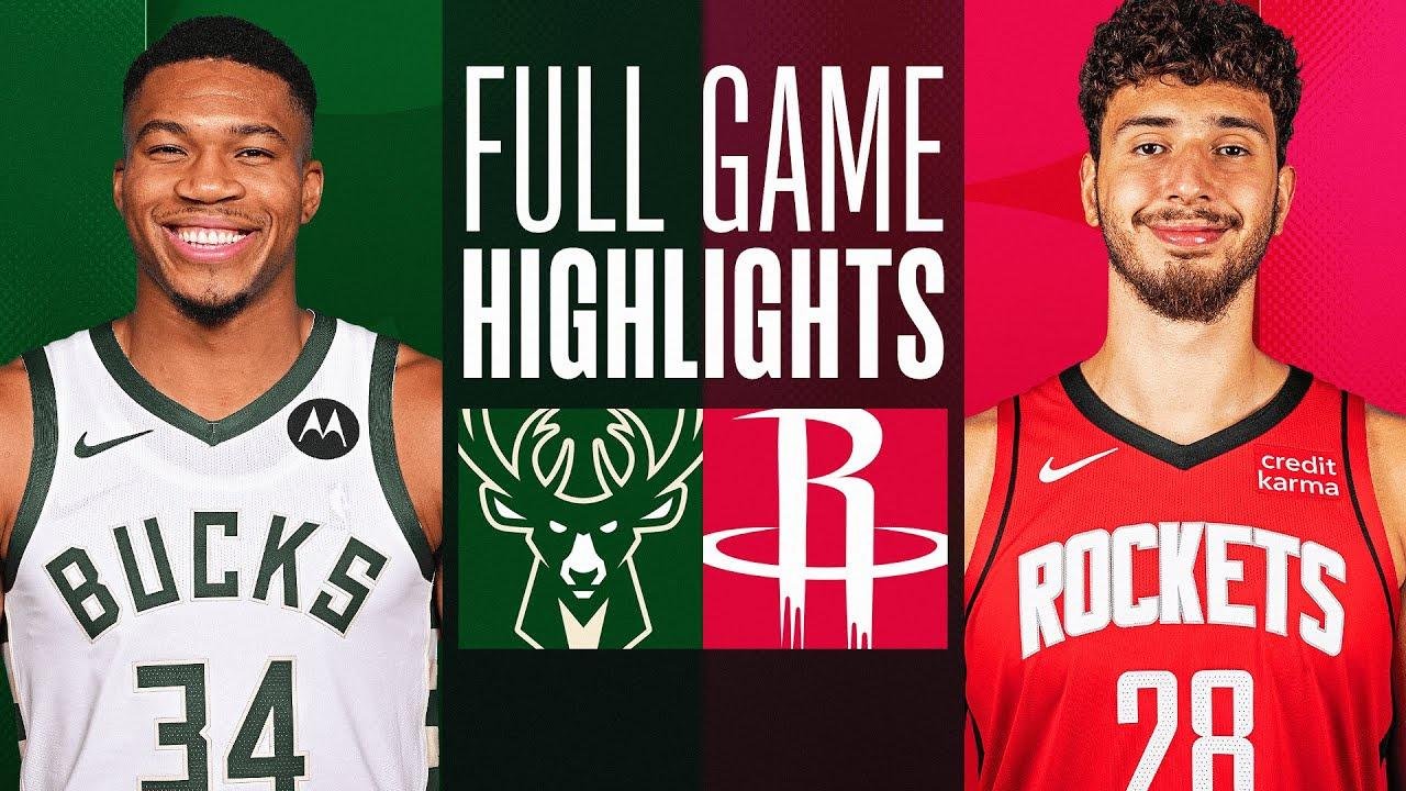 BUCKS at ROCKETS FULL GAME HIGHLIGHTS January 6, 2024 Videos