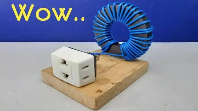 Make Free Energy Generator Self Running Using Magnet 100%
