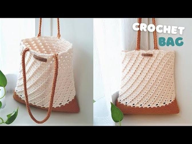 Amazing DIY Crochet Bag | Crochet Tote Bag | Mixed 2 Crochet Pattern So ...