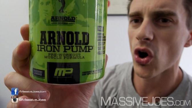 Arnold Series Iron Pump Pre-Workout Supplement Review - MassiveJoes.com RAW REVIEW MusclePharm