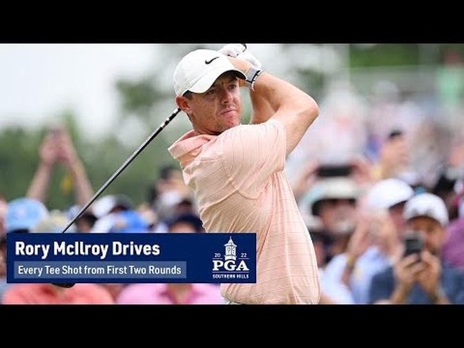 Rory McIlroy All Drives | Rounds 1 & 2 | PGA Championship | 2022
