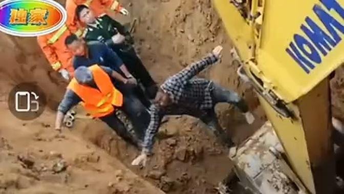 内蒙古煤矿救援现场又发生塌方，一名参与救援的人员被埋