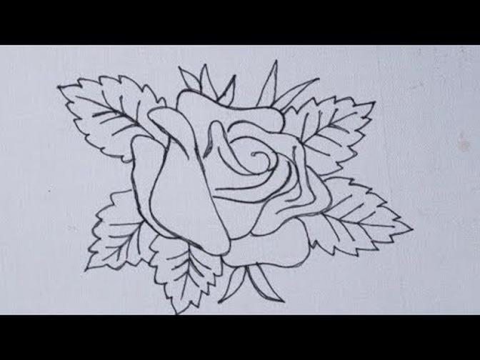 Amazing hand embroidery - Rose Flower Embroidery Design Easy - Basic Embroidery Tutorial