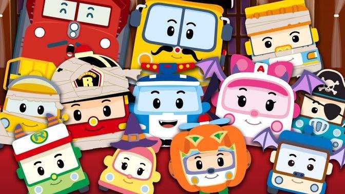 Welcome to the Brooms Town 【Halloween Ver.】_ Halloween Song for Kids _ Robocar POLI - Nursery Rhymes