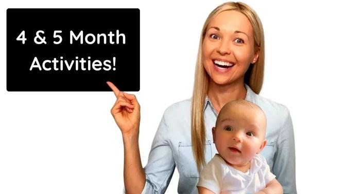  DEVELOPMENTAL ACTIVITIES For 4 & 5 Month Old Baby