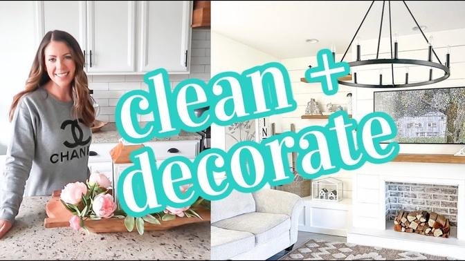 Clean + Decorate With Me | Farmhouse Decor | Decorating Ideas 2021