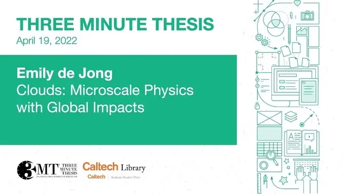 Emily De Jong - Three Minute Thesis - 4/19/2022