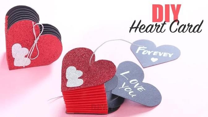 HEART CARD | Pop Up Card Heart | 3D Popup Card | VALENTINE DAY GIFT IDEAS