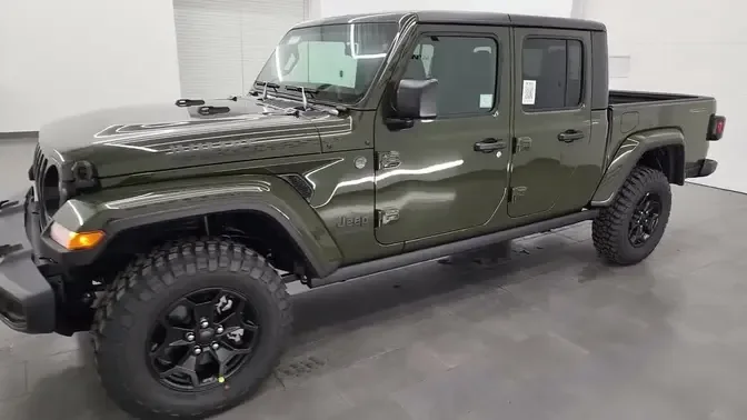 2023 JEEP GLADIATOR WILLYS SARGE GREEN ECODIESEL 4K WALKAROUND 23J20