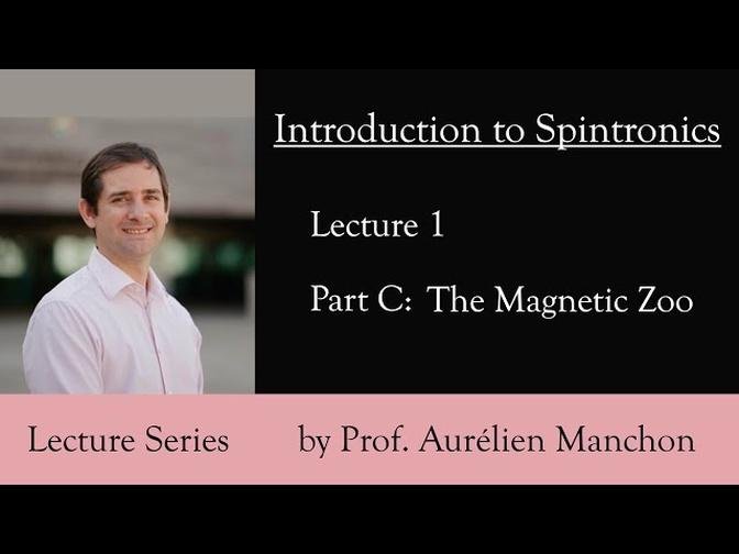 L1PC Introduction to Spintronics The Magnetic Zoo