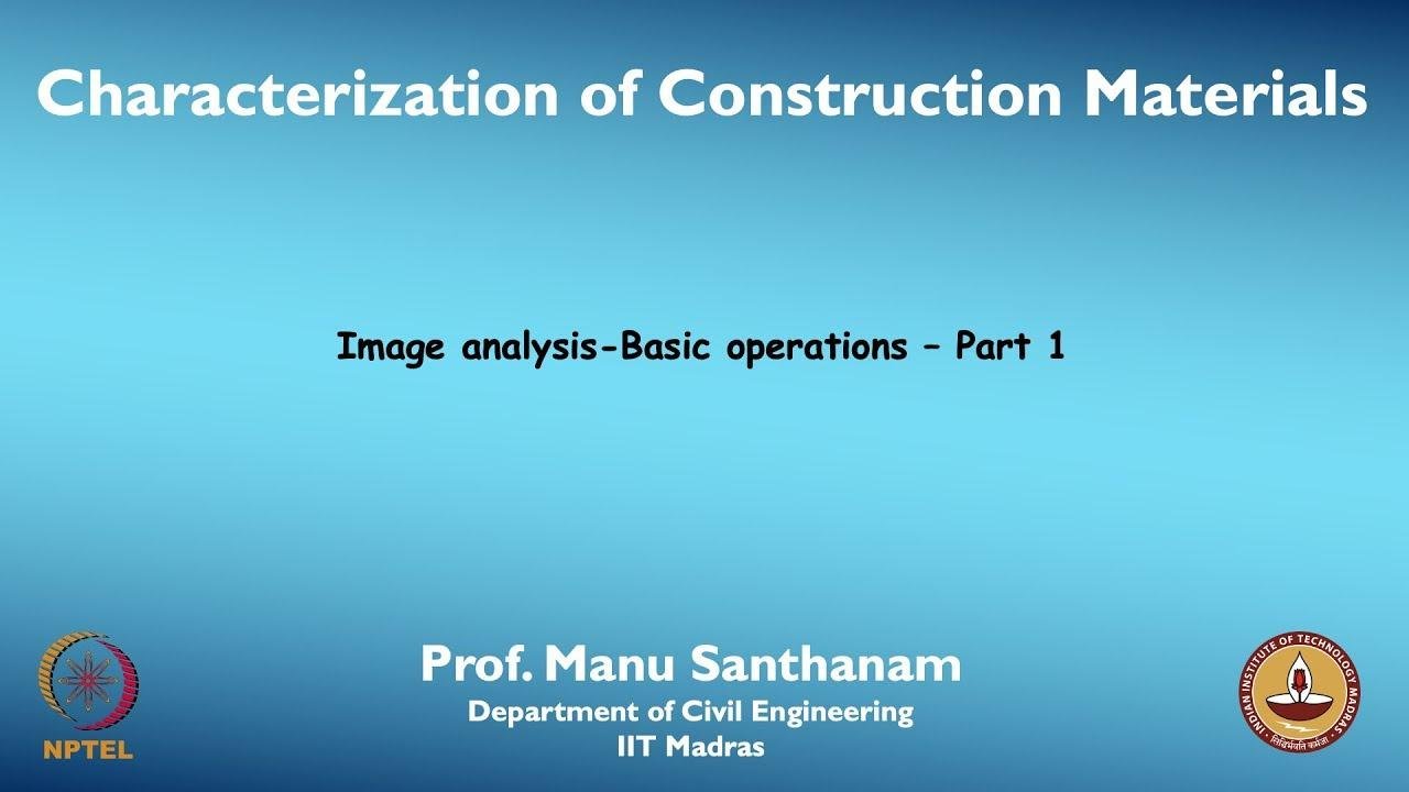 Image analysis - Basic operations - Part 1