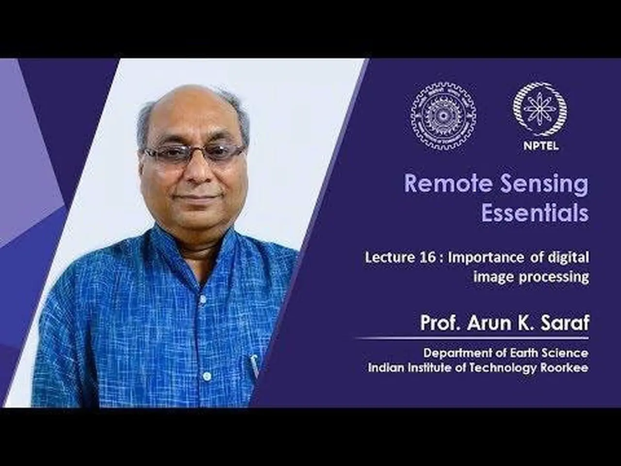 Lecture 16 : Importance of digital image processing