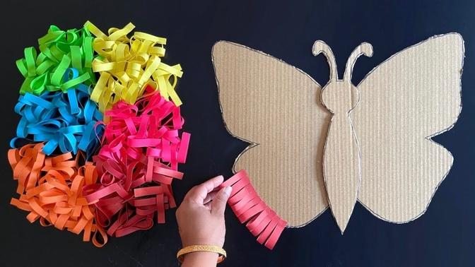 Beautiful Paper Butterfly Wall Hanging   Paper craft For Home Decoration   DIY Wall Decor  Wall Mate