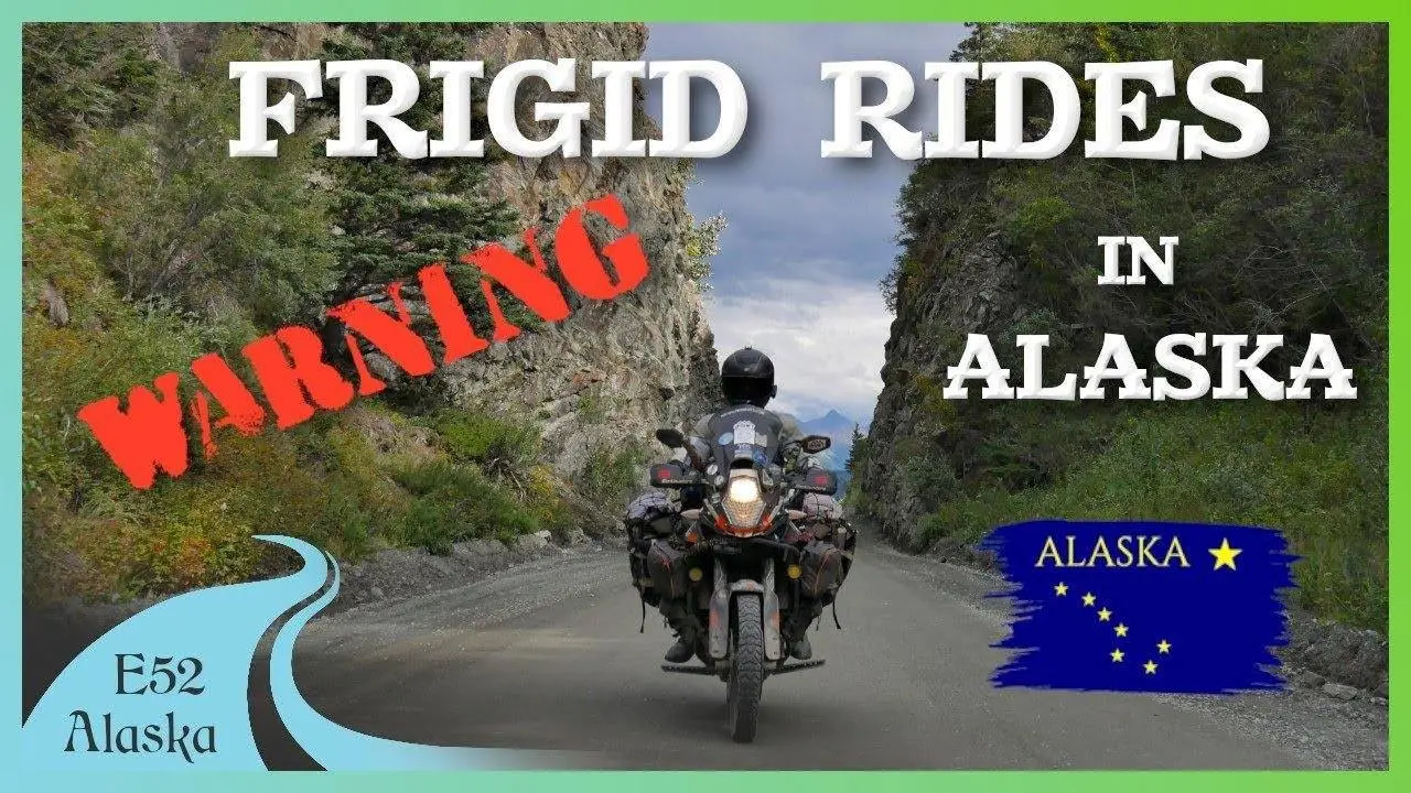 September in Alaska is FREEZING to ride a motorcycle 🏍 Trip to Alaska Episode 52