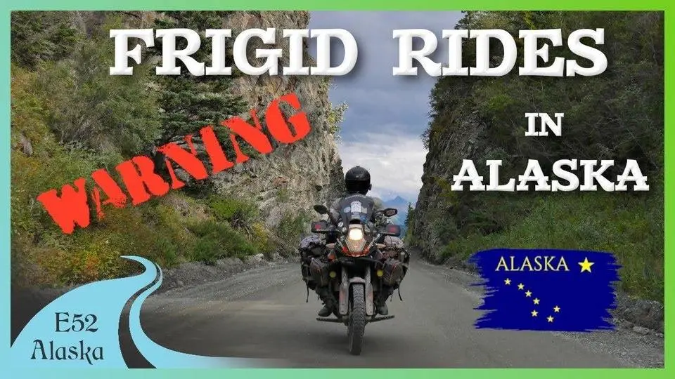 September in Alaska is FREEZING to ride a motorcycle 🏍 Trip to Alaska Episode 52