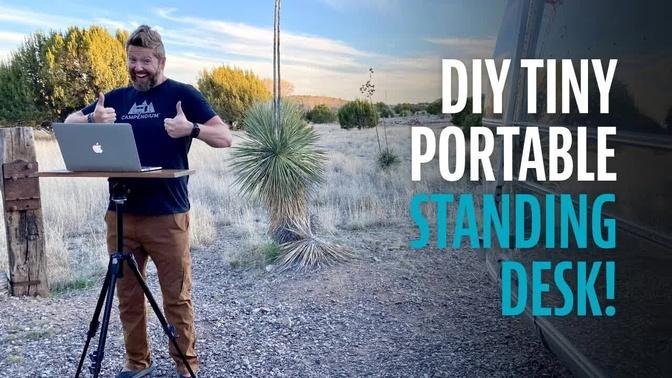 DIY Standing Desk - Working at Home or in RV