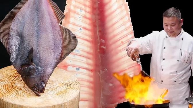 How to fillet a fish by Masterchef l Amazing Knife Skills l Chinese Cooking