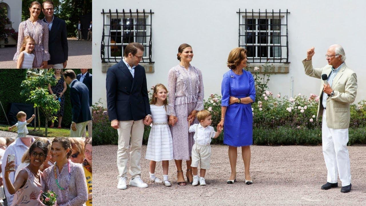 All the best clips from Crown Princess Victoria's 41st birthday in Solliden