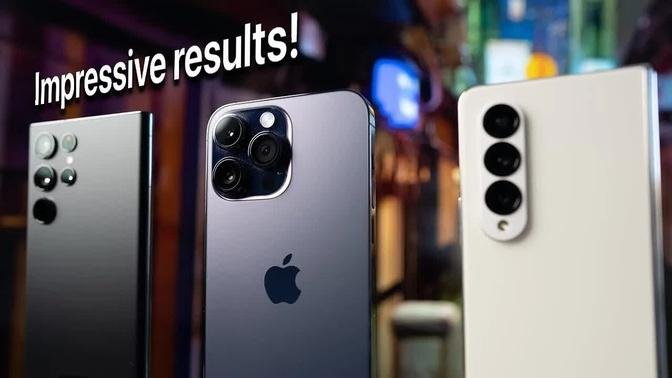 The BEST camera ✨ iPhone 14 Pro Max vs Galaxy Z Fold 4 vs S22 Ultra