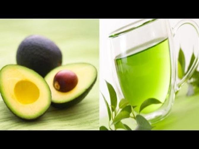 Foods That Help Burn Body Fat - Avocados and Green Tea