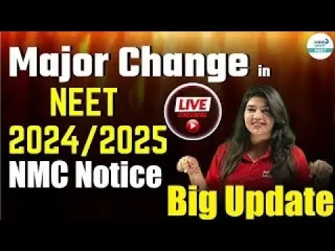 Major Change in NEET 2024/2025 | NMC Notice | Big Update | LIVE | Beena Yadav | Infinity Learn NEET