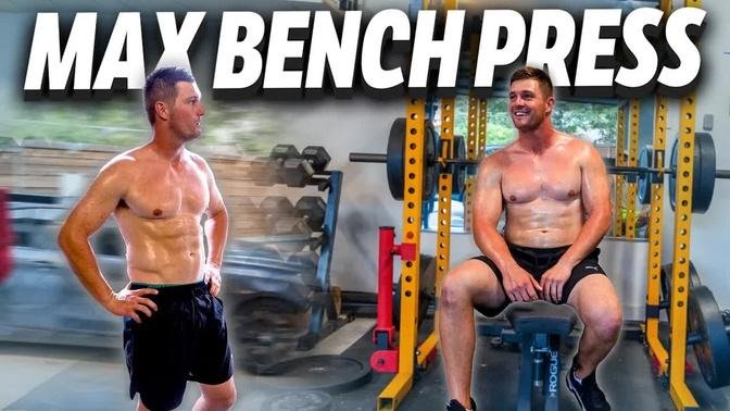 Maxing out on bench press | Bryson DeChambeau