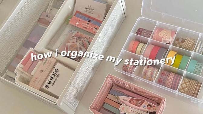 how i organize my stationery ✨ _ aliexpress haul ft. jianwu store