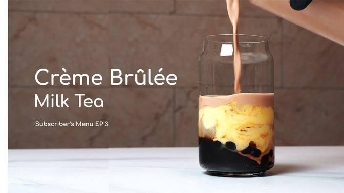 Crème Brûlée Milk Tea Bubble Tea | Videos | Healthy Fusion | Gan Jing World