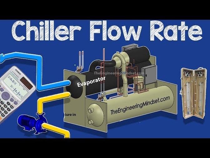 Chiller flow rate measurement and calculation