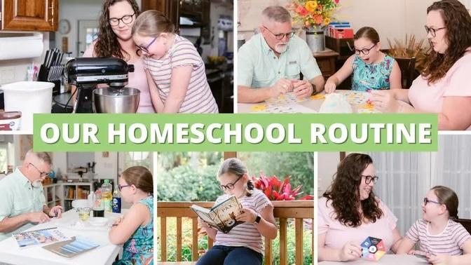 Our Daily Homeschool Routine | What a Day Homeschooling an Only Child Looks Like