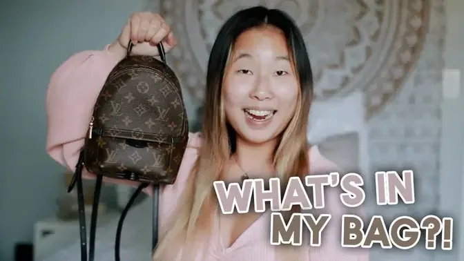 WHAT'S IN MY BAG?! 2021 (Louis Vuitton Mini Palm Springs Backpack)
