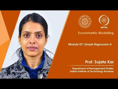 Module 07: Simple Regression-II