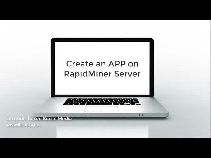 Create an App on RapidMiner Server
