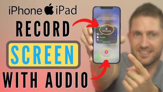 How to Record Screen on iPhone with SOUND (& iPad Screen Recording with AUDIO!)