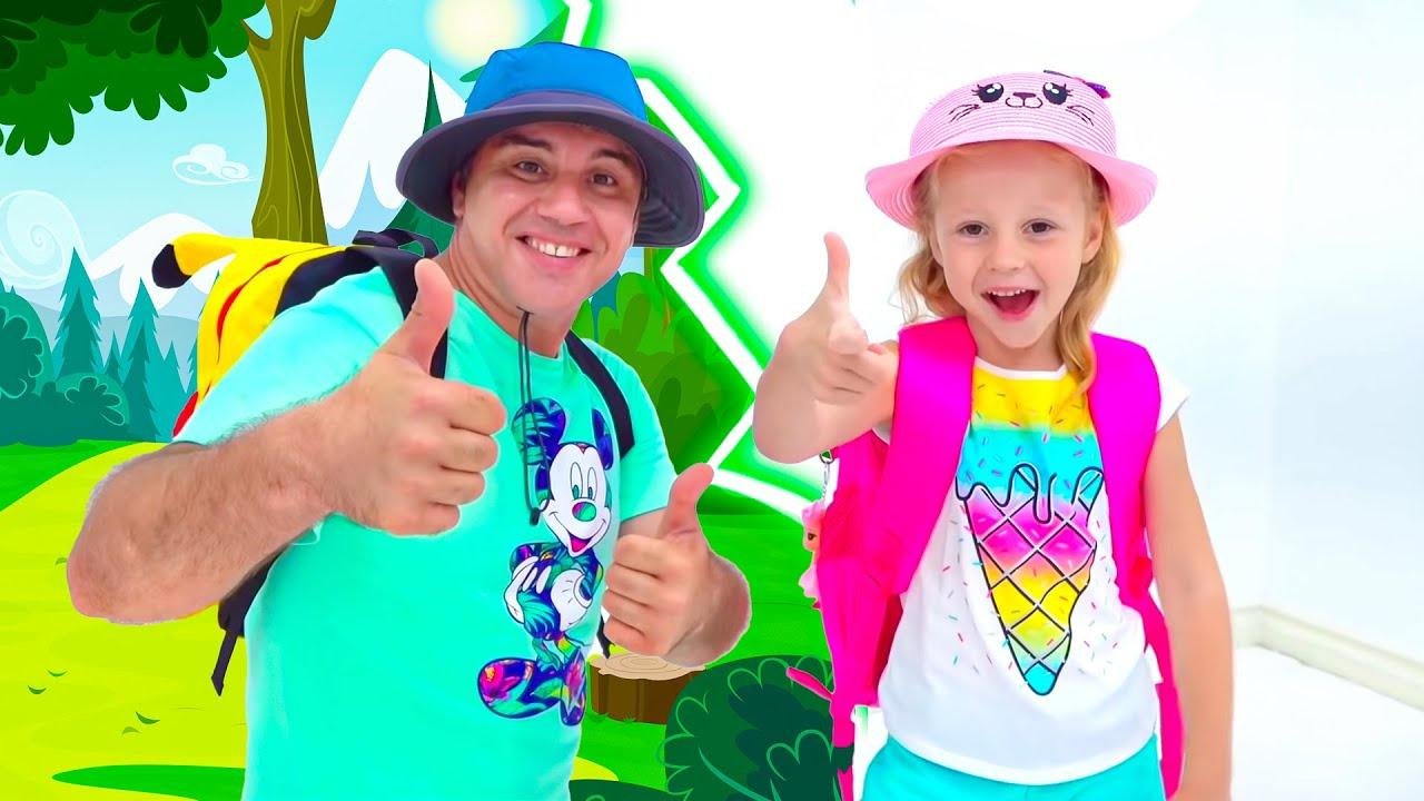 Nastya and dad camping adventure for kids | Videos | Like Nastya GB ...